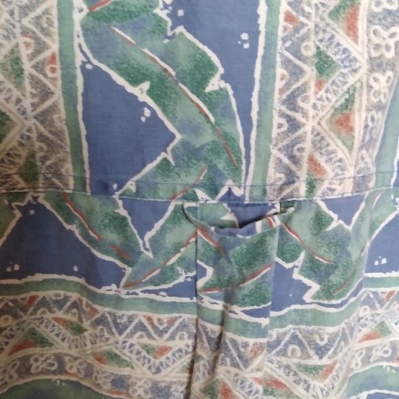 Ralph Lauren Chaps Cotton Short Sleeve Hawaiian Button Up Shirt Size Large - Picture 12 of 13